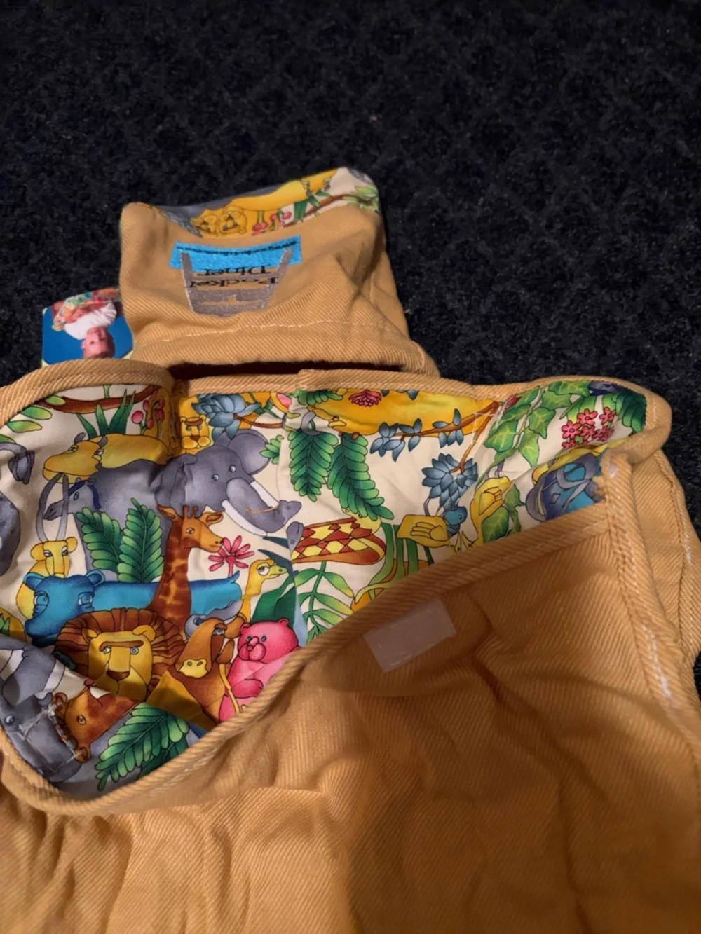 Pocket Diner Kids High Chair Cover Jungle Theme- Portable Travel Seat Cover